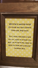 Jeremiah 29:11 framed print