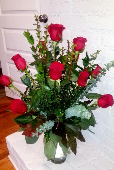 Dozen long stem red roses : Easley, SC Florist : Same Day Flower ...
